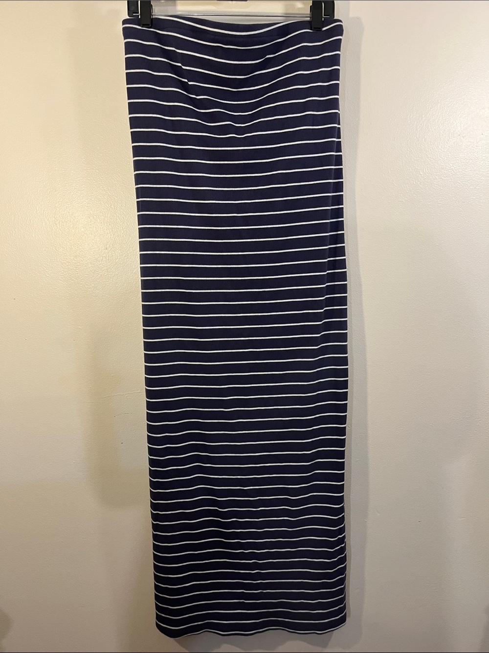 a new day Navy & White Striped Strapless Maxi Skirt-Dress